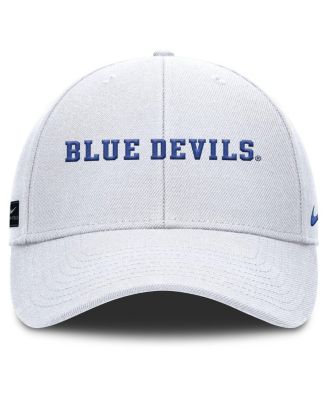 Men's White Duke Blue Devils 2025 On-Field Rise Performance Adjustable Hat