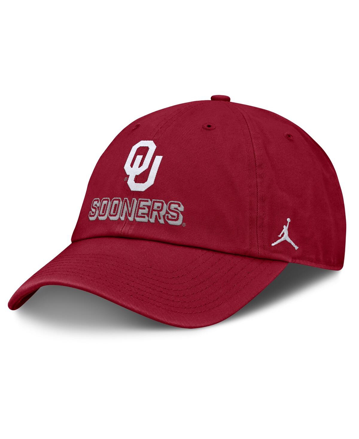 Men's Crimson Oklahoma Sooners 2025 On-Field Club Adjustable Hat - Crimson