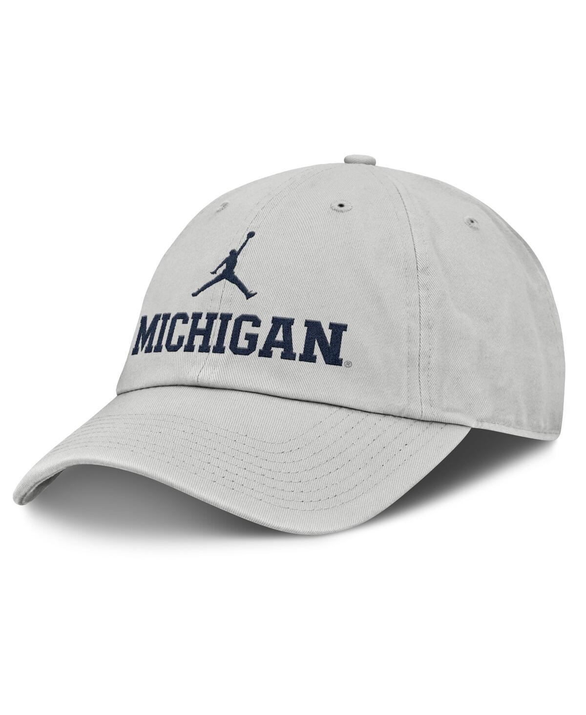 Men's Gray Michigan Wolverines 2025 On-Field Gameday Club Adjustable Hat - Gray
