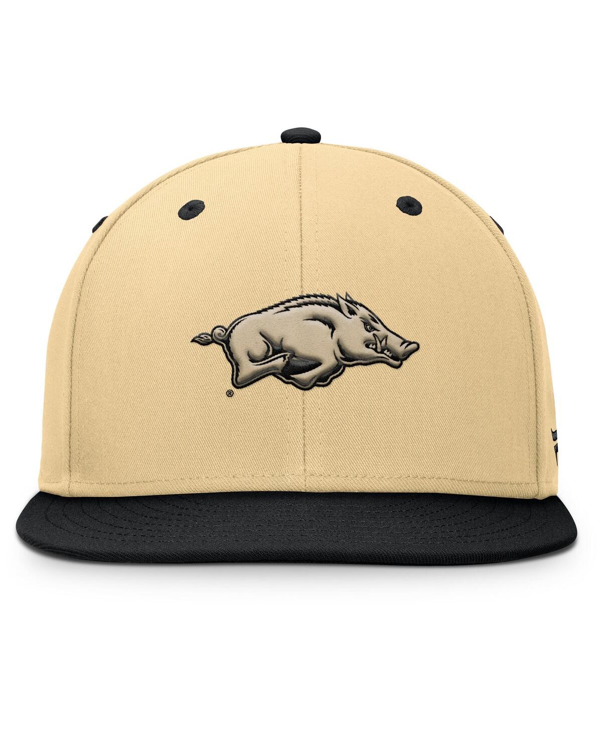 Fanatics Men's Gold/black Arkansas Razorbacks Balance Fitted Hat In Multi