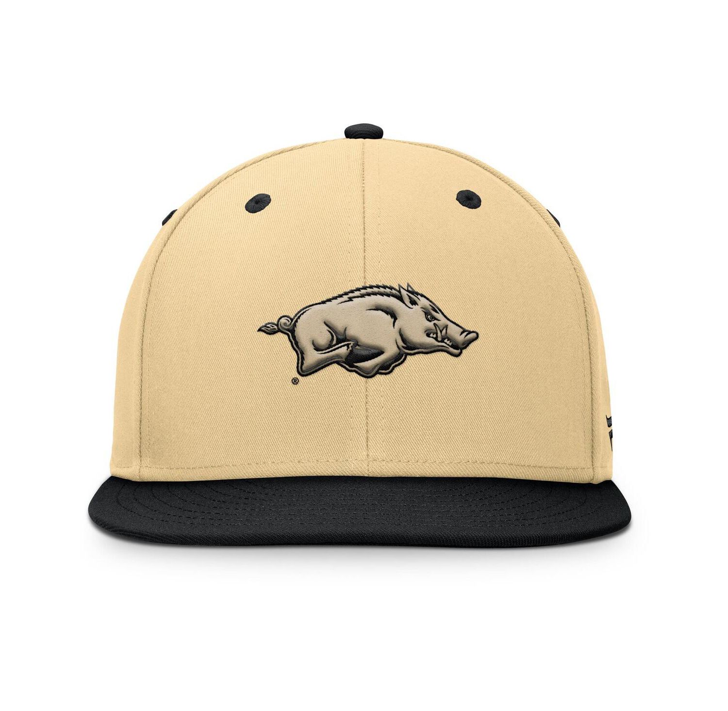 Men's Gold/Black Arkansas Razorbacks Balance Fitted Hat