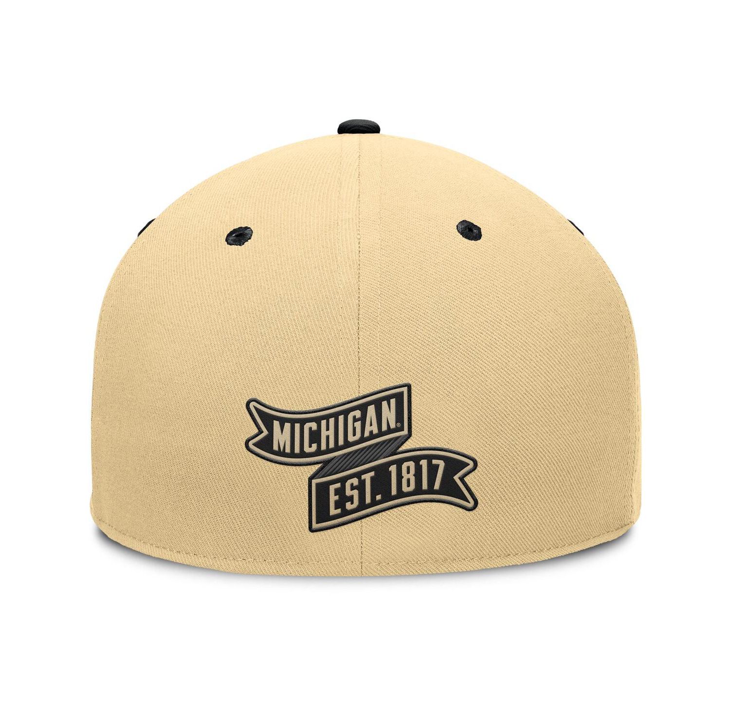 Men's Gold/Black Michigan Wolverines Balance Fitted Hat