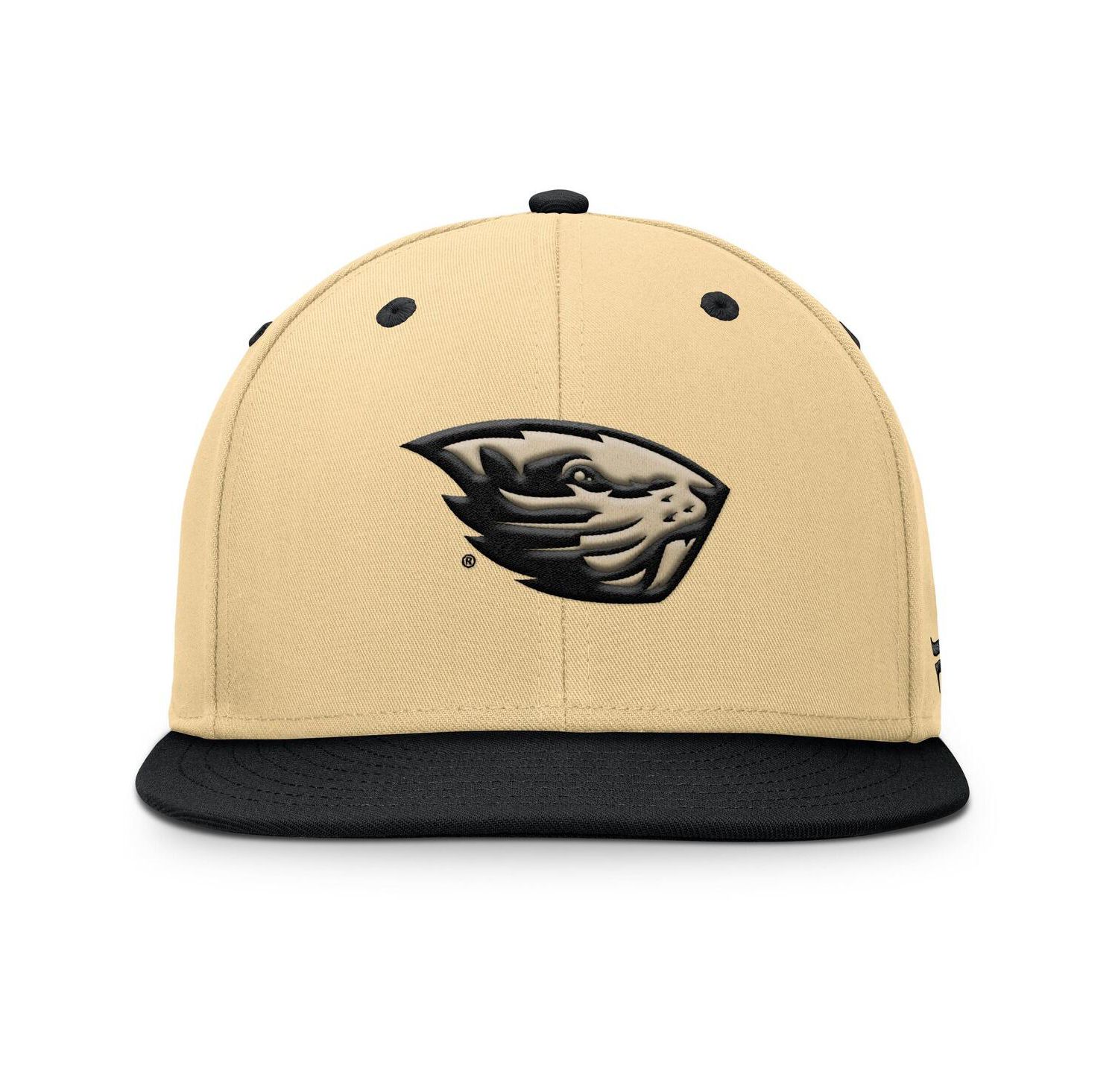 Men's Gold/Black Oregon State Beavers Balance Fitted Hat