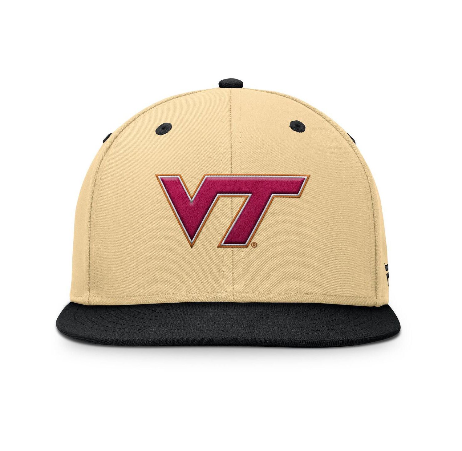 Men's Gold/Black Virginia Tech Hokies Balance Fitted Hat