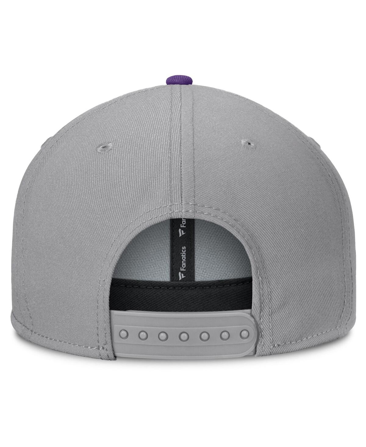 Fanatics Men's Gray Lsu Tigers Duo Snapback Hat In Gray