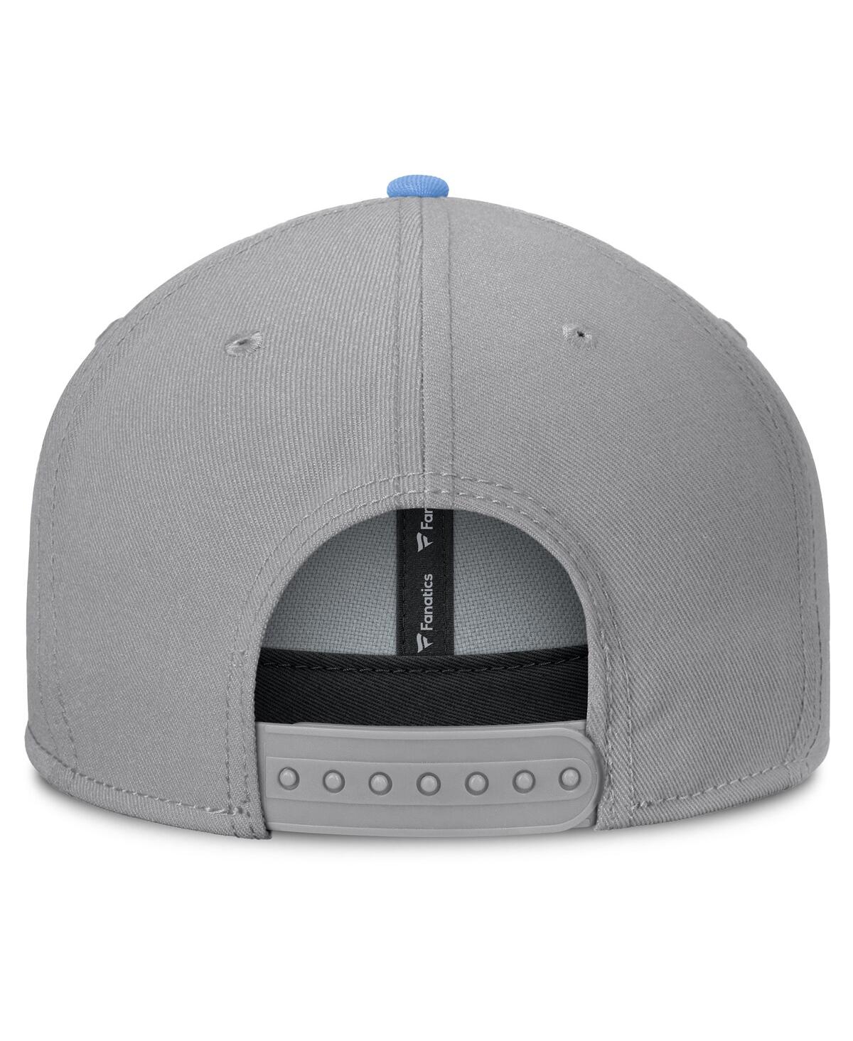 Fanatics Men's Gray North Carolina Tar Heels Duo Snapback Hat In Gray