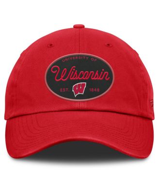 Women's Red Wisconsin Badgers Candid Adjustable Hat