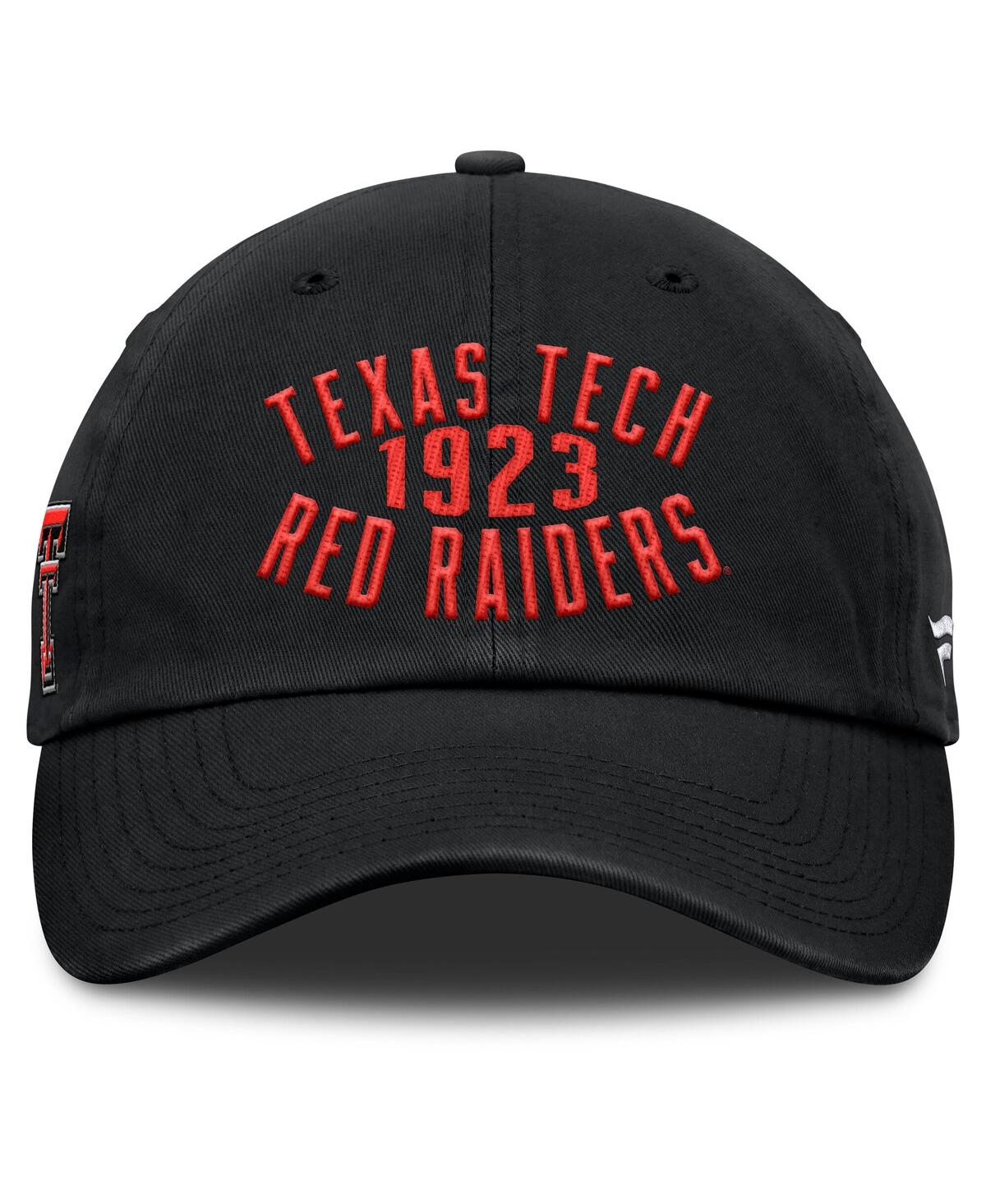 Fanatics Men's Black Texas Tech Red Raiders Archer Adjustable Hat In Black