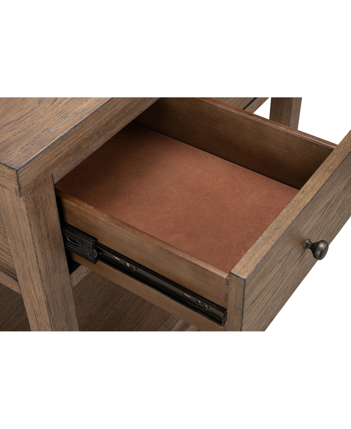 Macy's Alverton 1-drawer Nightstand, Created For  In Brown