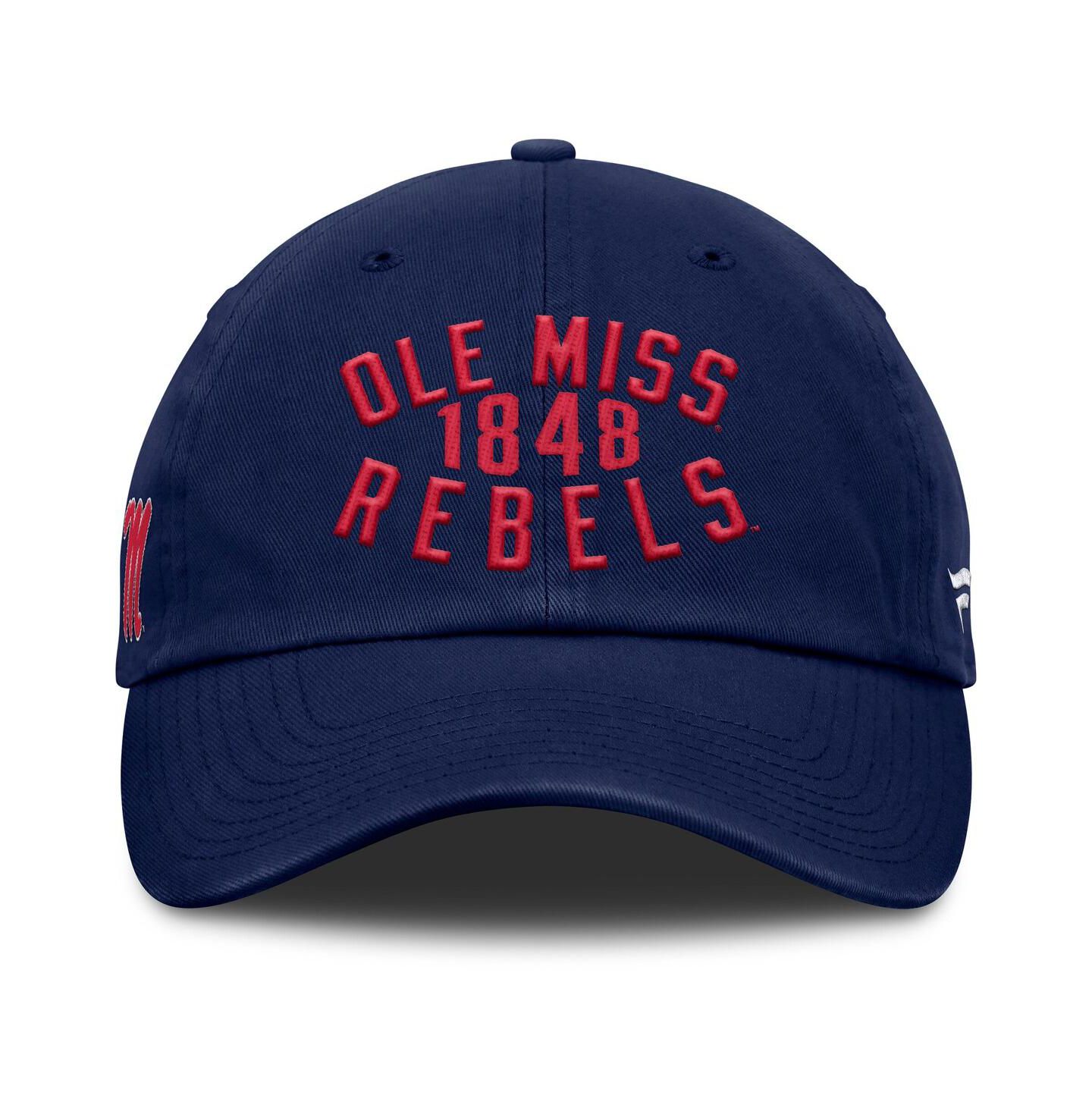 Мужская кепка Fanatics Navy Ole Miss Rebels Archer Adjustable Hat — фото 2