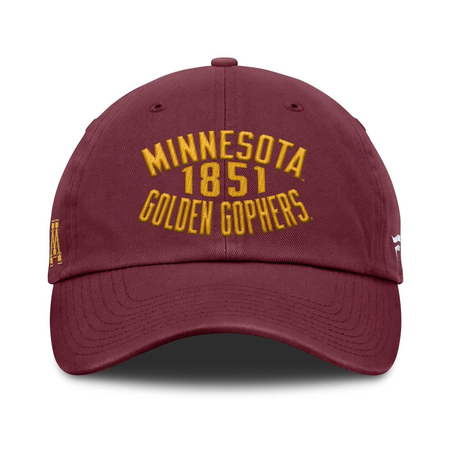 Мужская кепка Fanatics Maroon Minnesota Golden Gophers Archer Adjustable Hat — фото 2