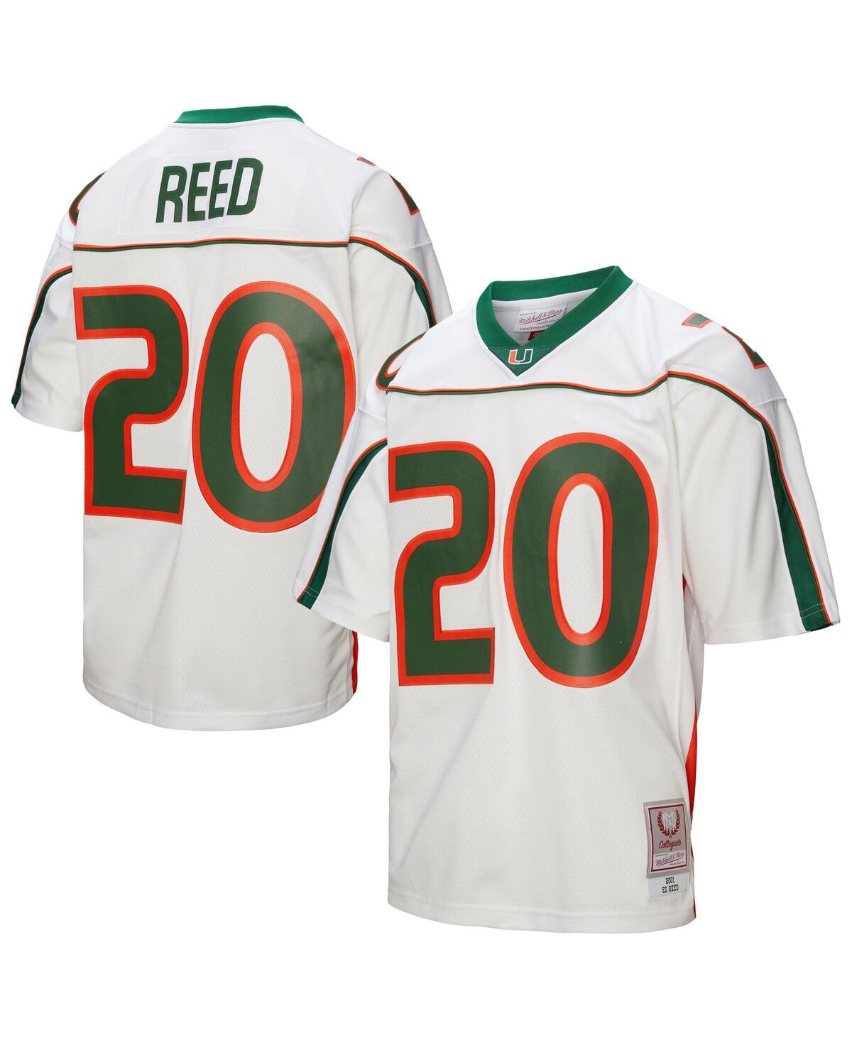 Men's Ed Reed White Miami Hurricanes 2001 Legacy Jersey - White