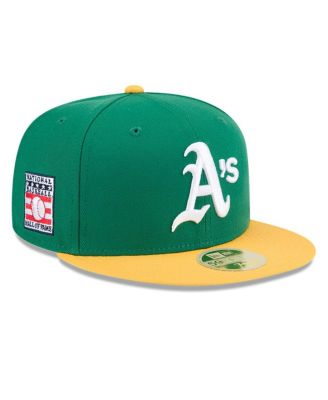 New Era - Men's Green Athletics Baseball Hall of Fame 59FIFTY Fitted Hat