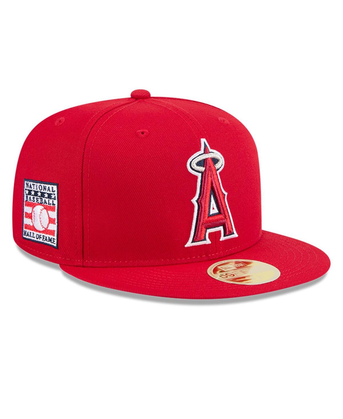 Men's Red Los Angeles Angels Baseball Hall of Fame 59FIFTY Fitted Hat - Red