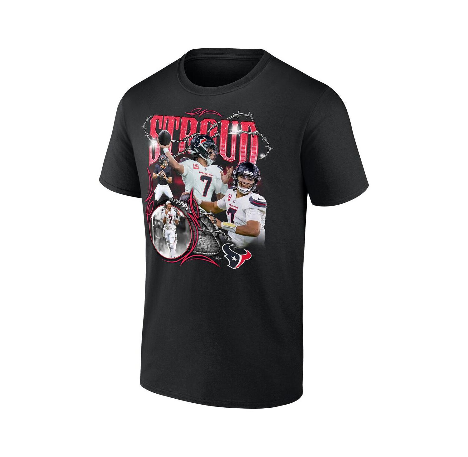 Men's C.J. Stroud Black Houston Texans Notorious Player Graphic T-Shirt