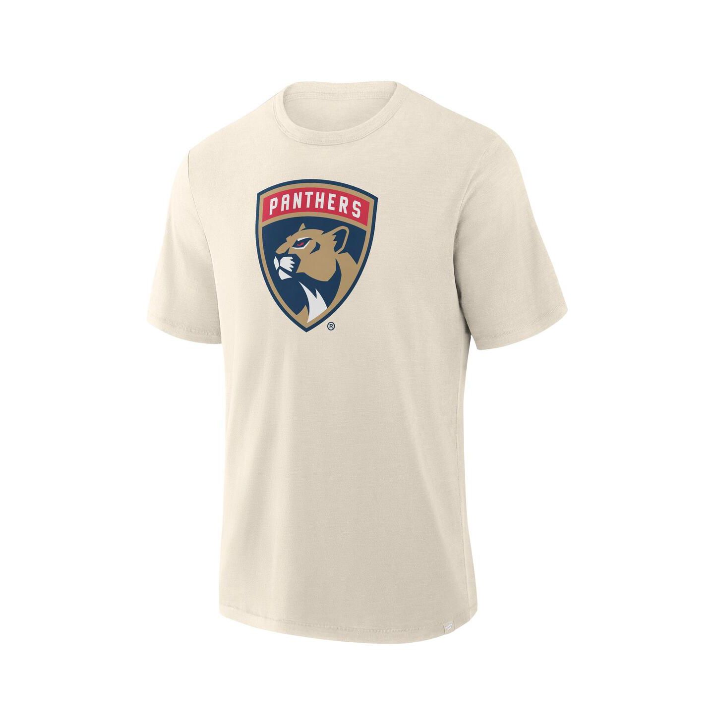Мужская футболка Fanatics Cream Florida Panthers Stadium Slub — фото 2