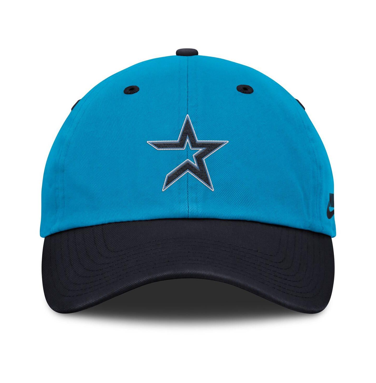 Мужская кепка Nike Blue/Navy Houston Astros Neon 90s Club Adjustable Hat — фото 2