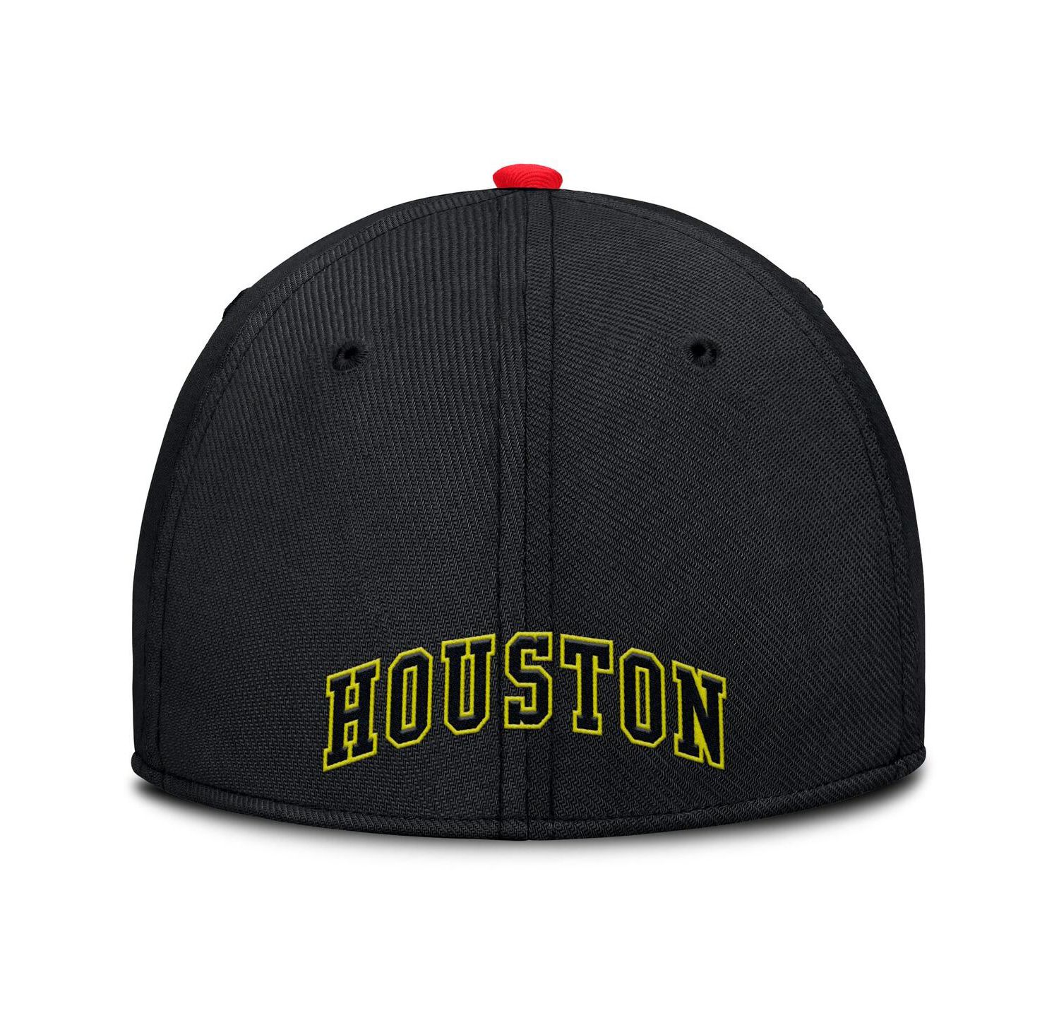 Men's Crimson/Black Houston Astros Neon 90s Rise Swoosh Flex Hat