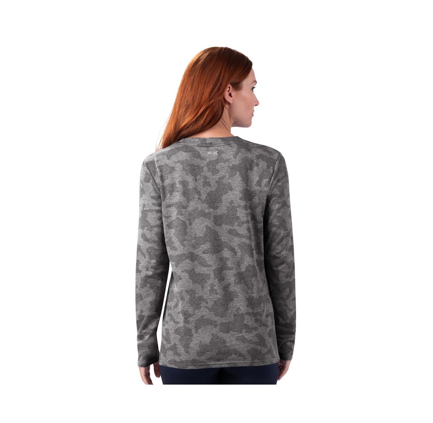 Women's Grey Detroit Lions Camo Performance Long Sleeve T-Shirt