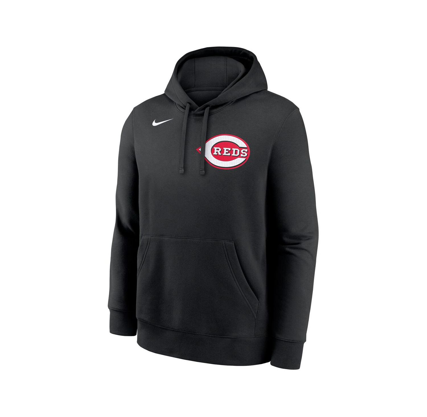 Men's Elly De La Cruz Black Cincinnati Reds Player Name & Number Club Fleece Pullover Hoodie