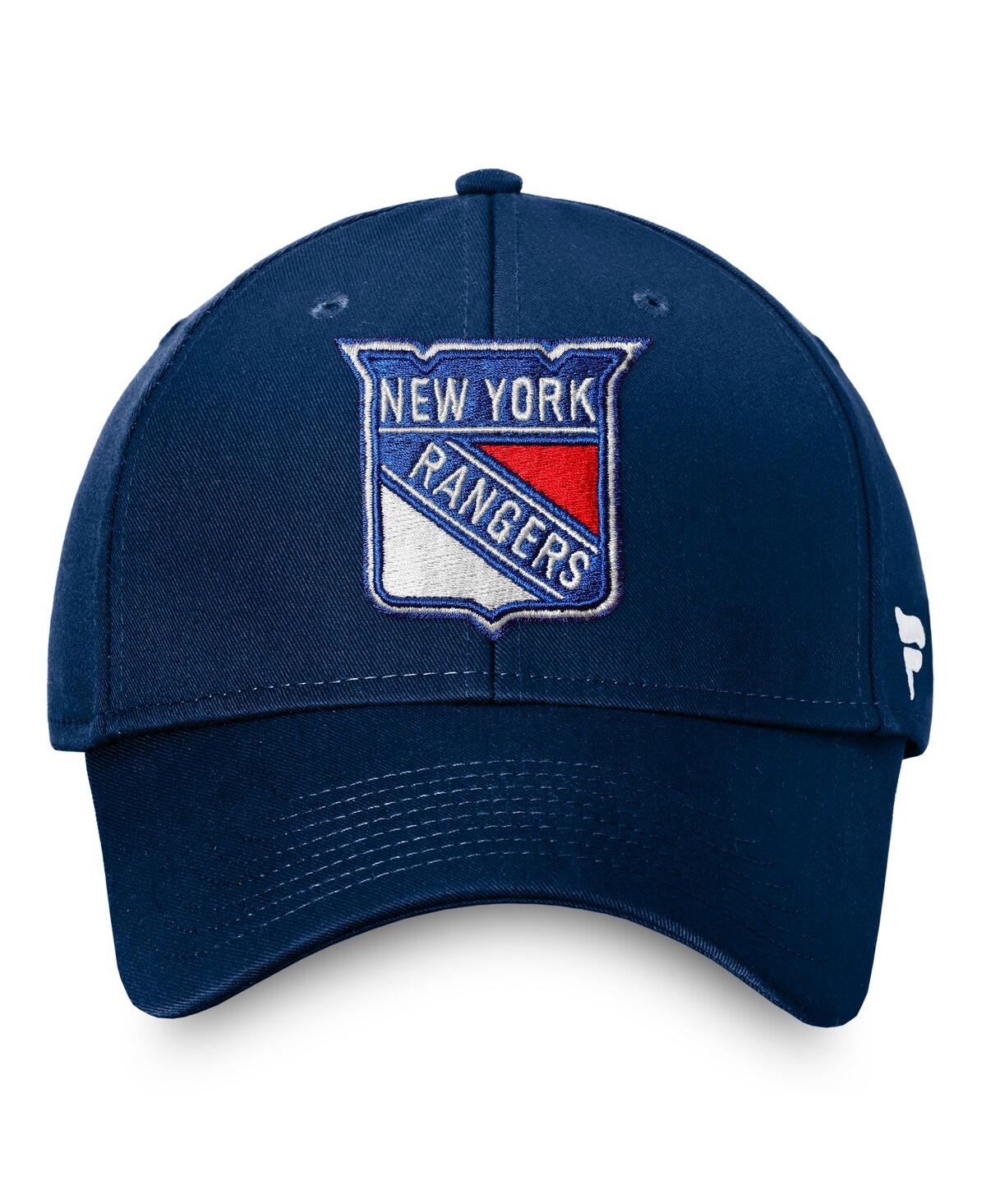 Fanatics Men's Navy New York Rangers Core Adjustable Hat In Blue