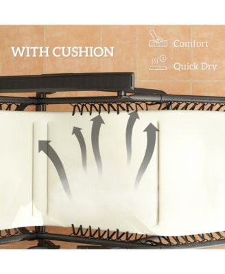 Zero Gravity Lounge Chair Set Padded Outdoor Recliner Chair