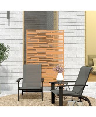 78" H x 48" W Metal Outdoor Privacy Screen,