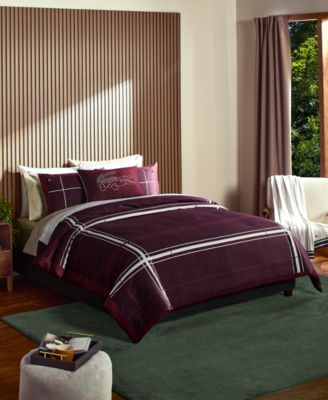 Lacoste Home - Playful Checks Cotton 3-Pc. Comforter Set, King