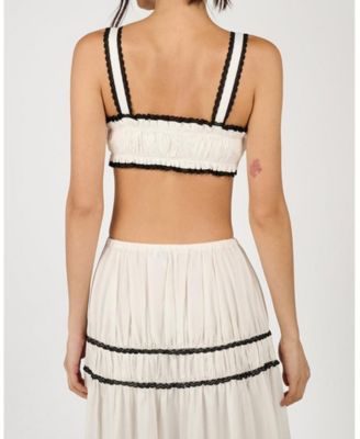 Women's Ruched Crop Top