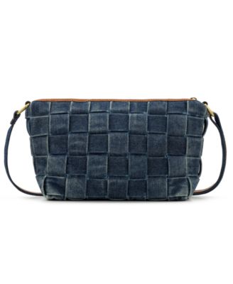 Andali Small Denim Woven Crossbody