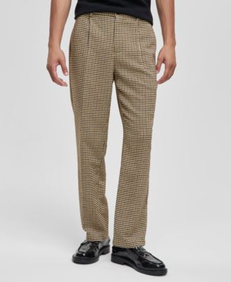 Men's Relaxed-Fit Houndstooth Pants, Macy's Exclusive