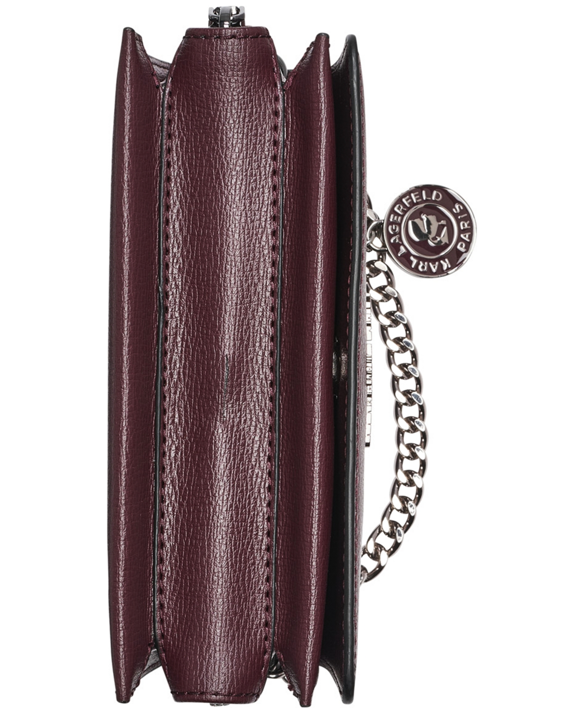 Karl Lagerfeld Lourdes Crossbody With Chain Strap In Purple