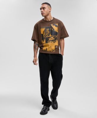 Mode of One - Men's Relaxed-Fit Straight-Leg Pull-On Corduroy Pants
