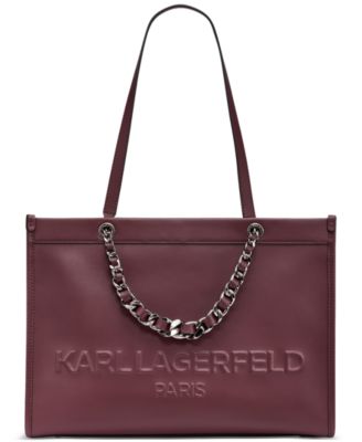 KARL LAGERFELD PARIS - Savoie Large Leather Tote