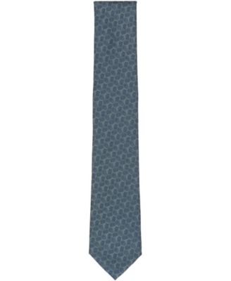 Men's Marigold Geo-Pattern Tie, Macy's Exclusive