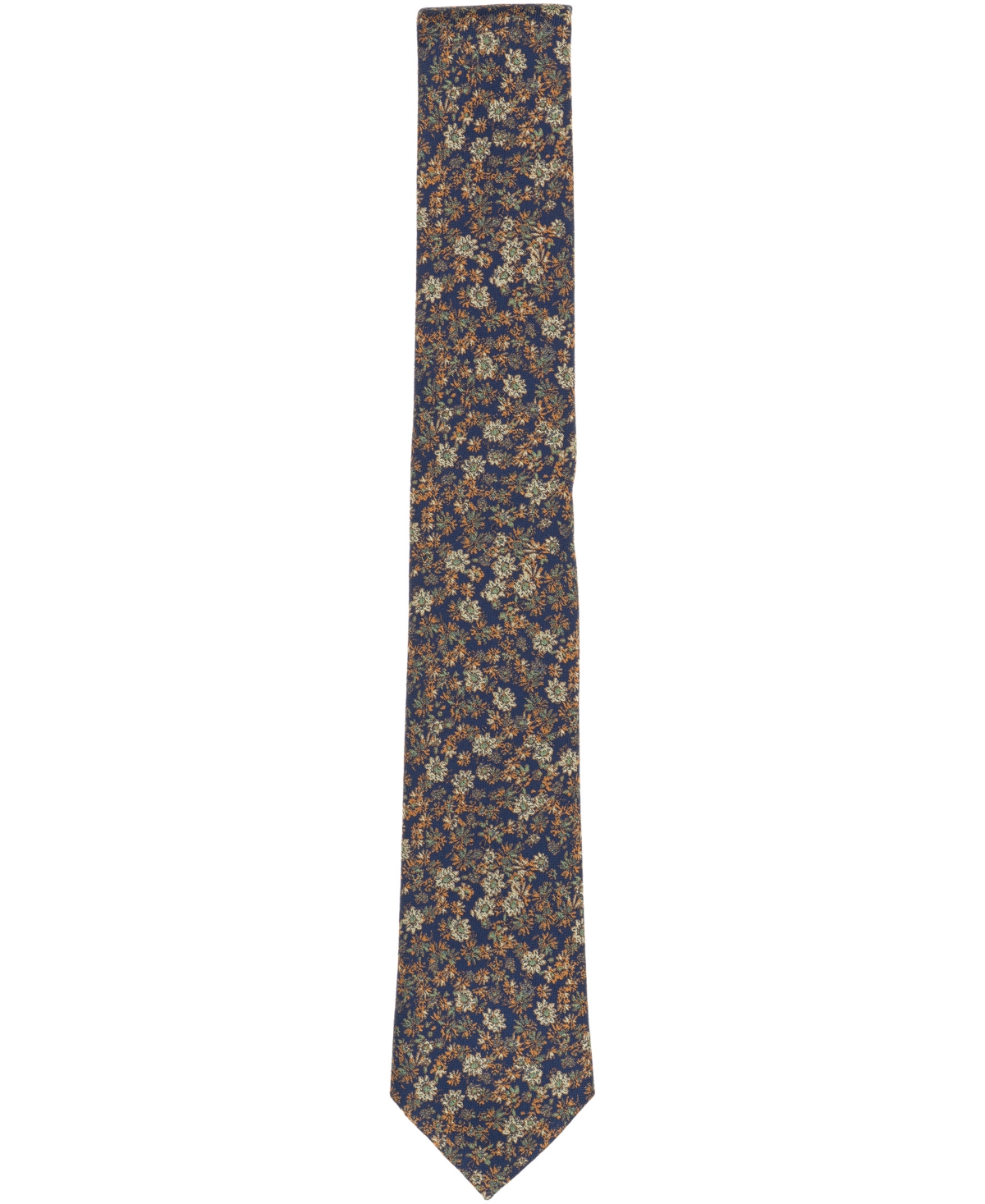 Bar Iii Men's Rogue Floral Pattern Tie, Macy's Exclusive In Blue