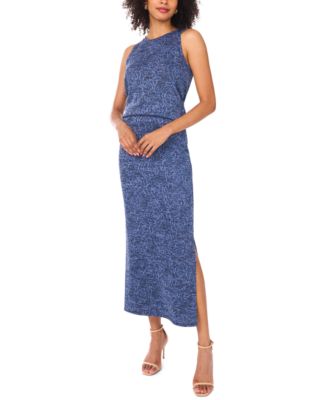 Women's Textured Crewneck Sleeveless Top