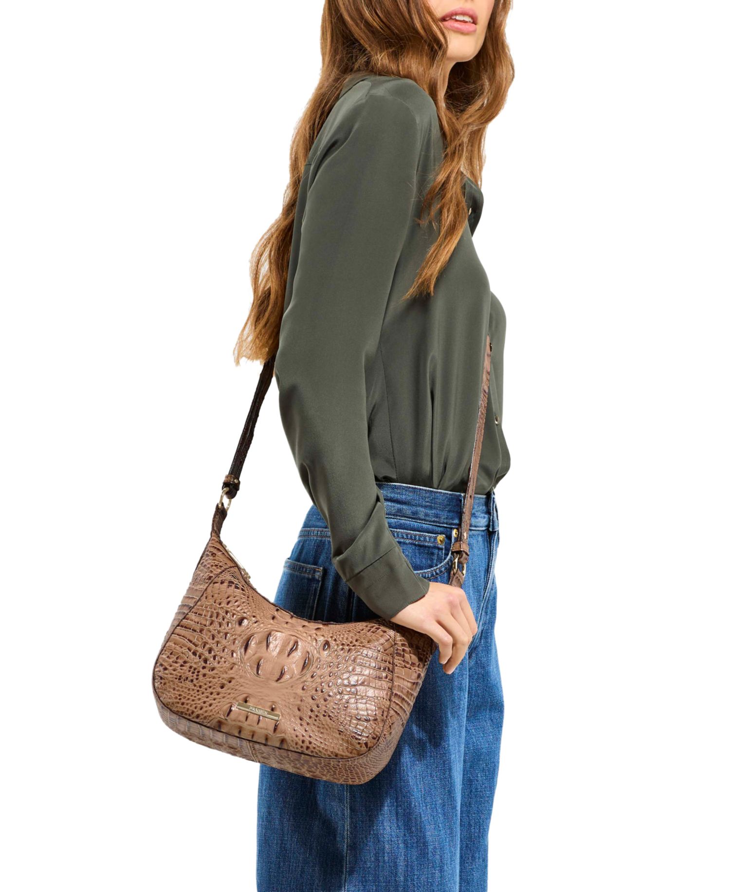 Corinne Alden Road Small Leather Crossbody Bag