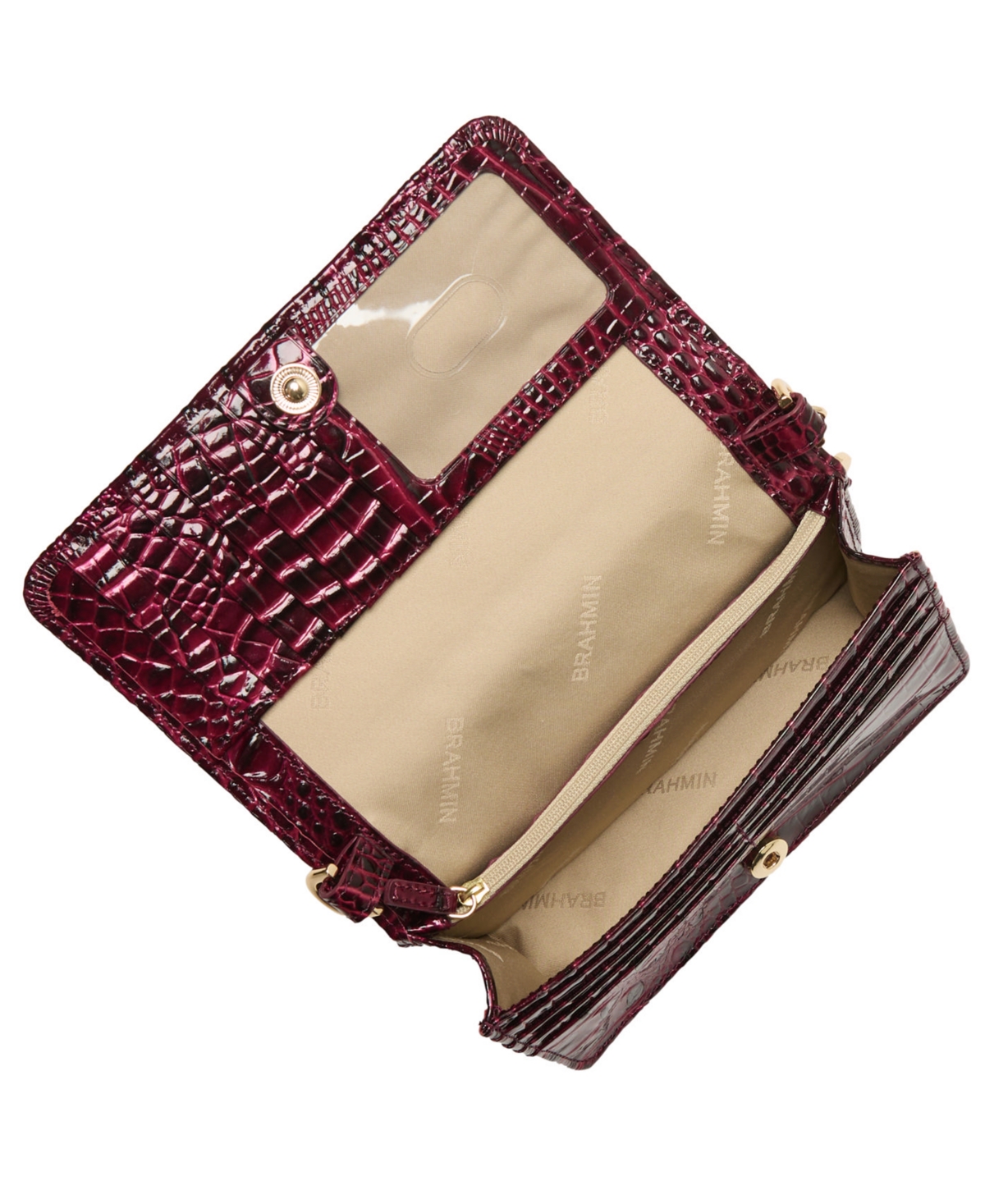 Brahmin Minuette Melbourne Mini Leather Crossbody Bag