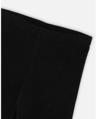 Big Girls Super Soft Ribbed Leggings Black