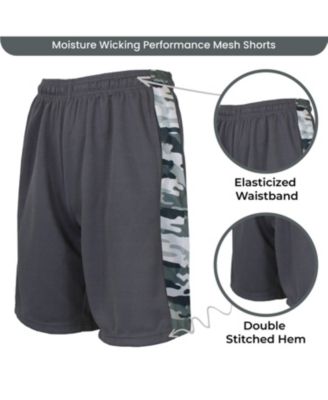 Women's Loose Fit Moisture Wicking Performance Quick Dry Mesh Shorts With Side Block Design