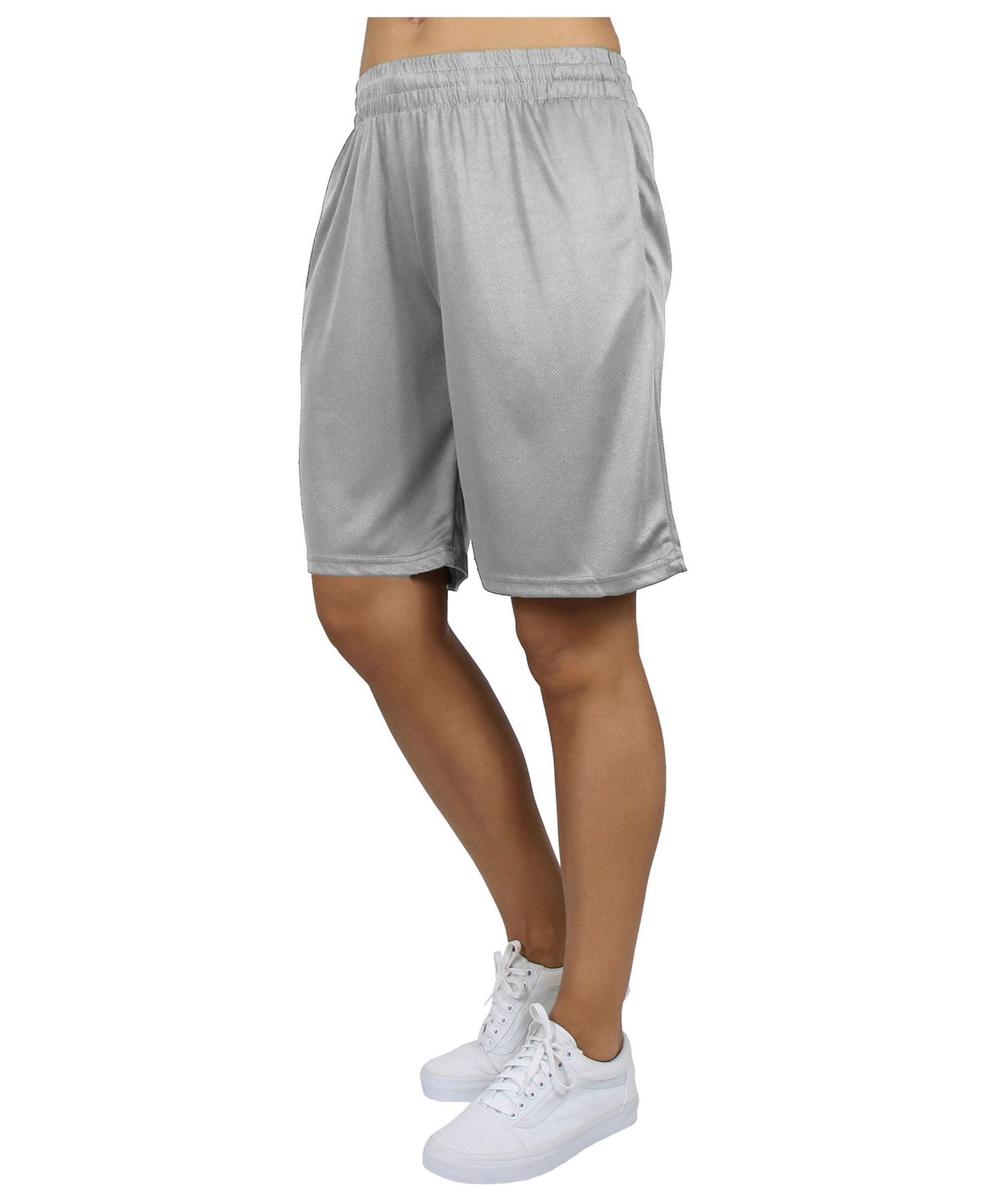 Женские шорты Galaxy By Harvic Loose Fit Moisture Wicking Performance Mesh, цвет: Чёрный — фото 5