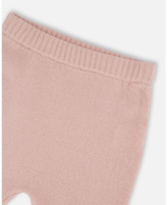 Baby Girl Knitted Top and Pant Set Light Pink - Baby
