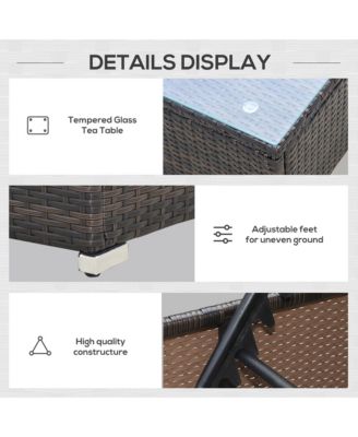 Pool Furniture, 2 Chaise Lounge Chairs & Table, Cushioned,