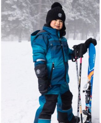 Kids Unisex Lined Winter Hat with Pompom Black - Toddler|Child