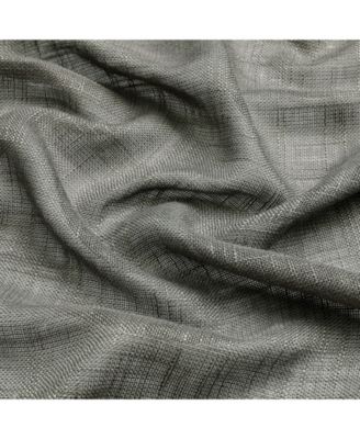 2 Pack Lux Thread Premium Woven Grommet Top Sheer Curtain Panels - Spice