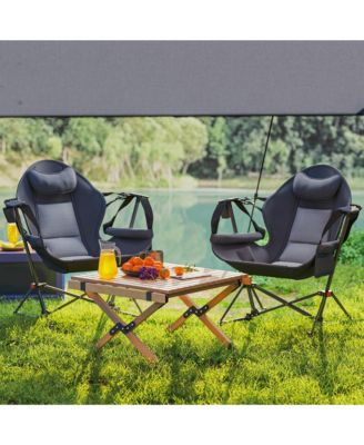 Hammock Camping Chair Set of 2 with Adjustable Back,