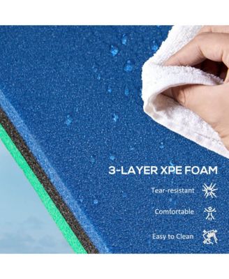 9' x 6' Lily Pad Floating Mat, Floating Water Pad for Lake,