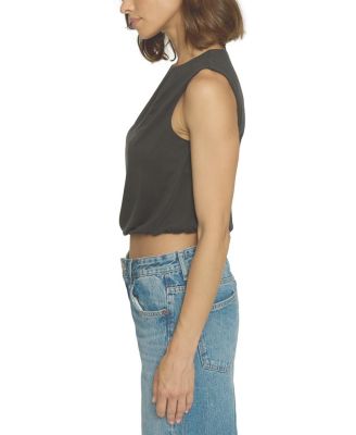 Women's Cupro Pleated Tank Top