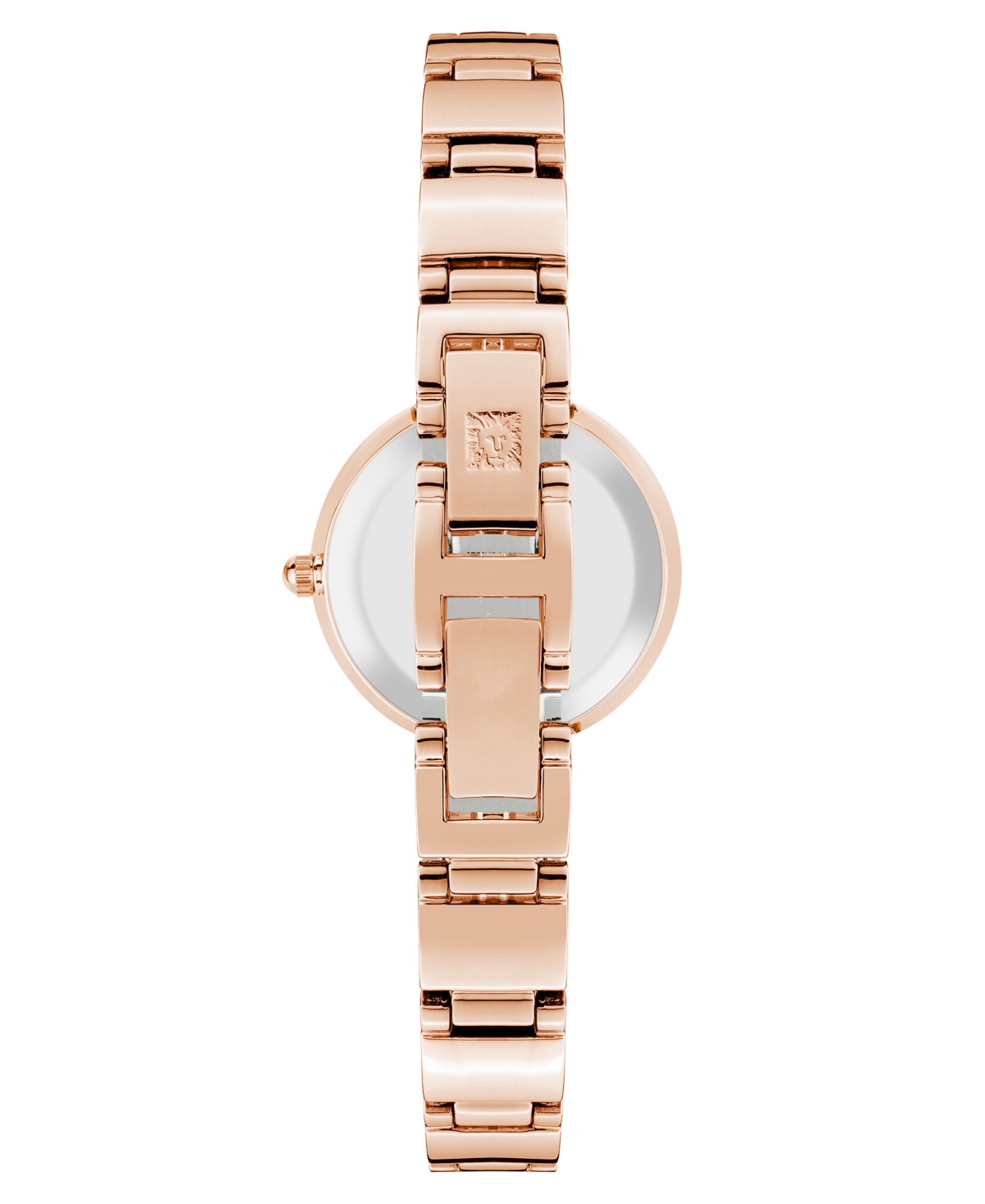 Anne Klein Women's Quartz Classic Plum And Rose Gold-tone Diamond Accented Bracelet Watch, 28mm In Gold